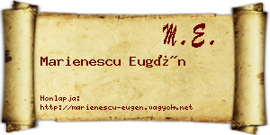 Marienescu Eugén névjegykártya